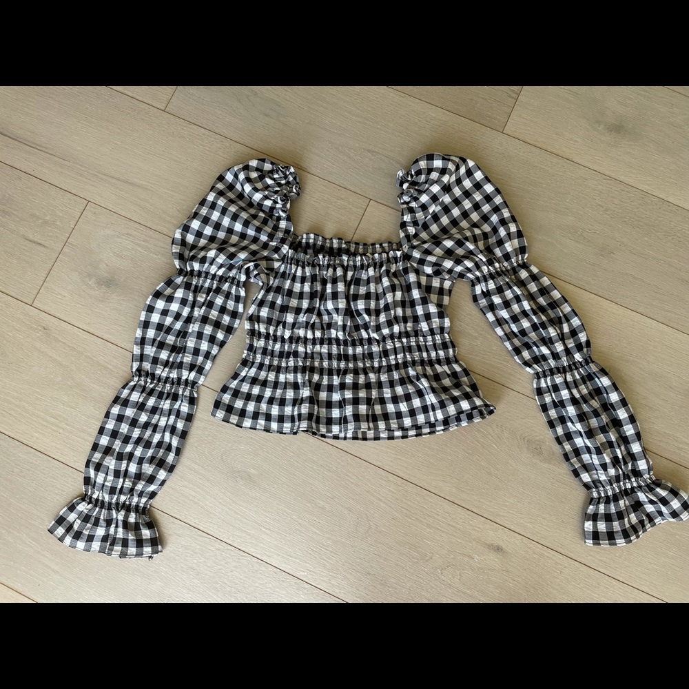 H&M Long sleeve crop top